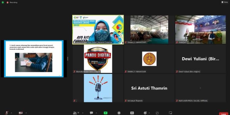 Ketua Tim Penggerak PKK Naoemi Octarina, hadir sebagai narasumber pada Seminar Pendidikan Keluarga "Membersamai Generasi Tangguh dan Berkah