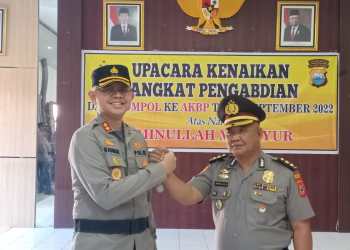 Jelang Purna Tugas, Kabag Ren Polres Sinjai Naik pangkat dari Kompol ke AKBP