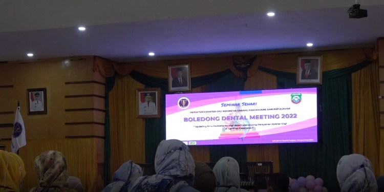 Seminar Boledong Dental 2022 oleh PGDI Cabang Pangkep. (Ist)