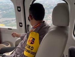 Naik Helikopter, Kapolri Pantau Langsung Arus Mudik Lebaran H-3