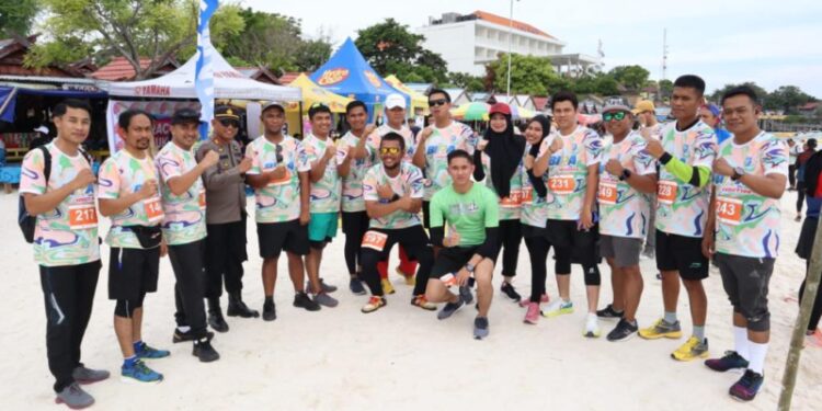 Event Bira Sunset Run tahun 2022 di gelar di kawasan wisata Bira, Desa Bira Kecamatan Bontobahari Kabupaten Bulukumba, Sabtu (17/9/2022).