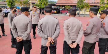PJU Polres Sinjai Dikumpul di Lapangan, Kapolres Sinjai Sampaikan Pesan ini
